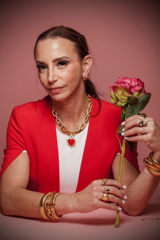 Love Heart Red Pendant Necklace