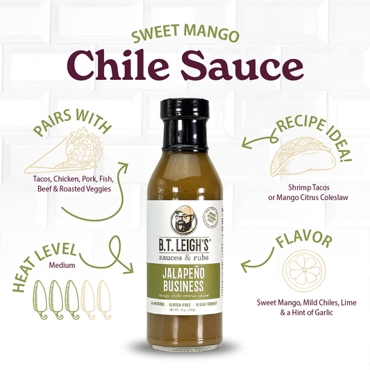 Jalapeño Business - Mango Chile Citrus Sauce - 14 oz Bottle