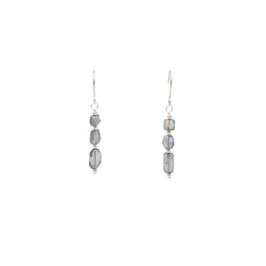 Blue Flashes ~ Iridescent Labradorite Earrings