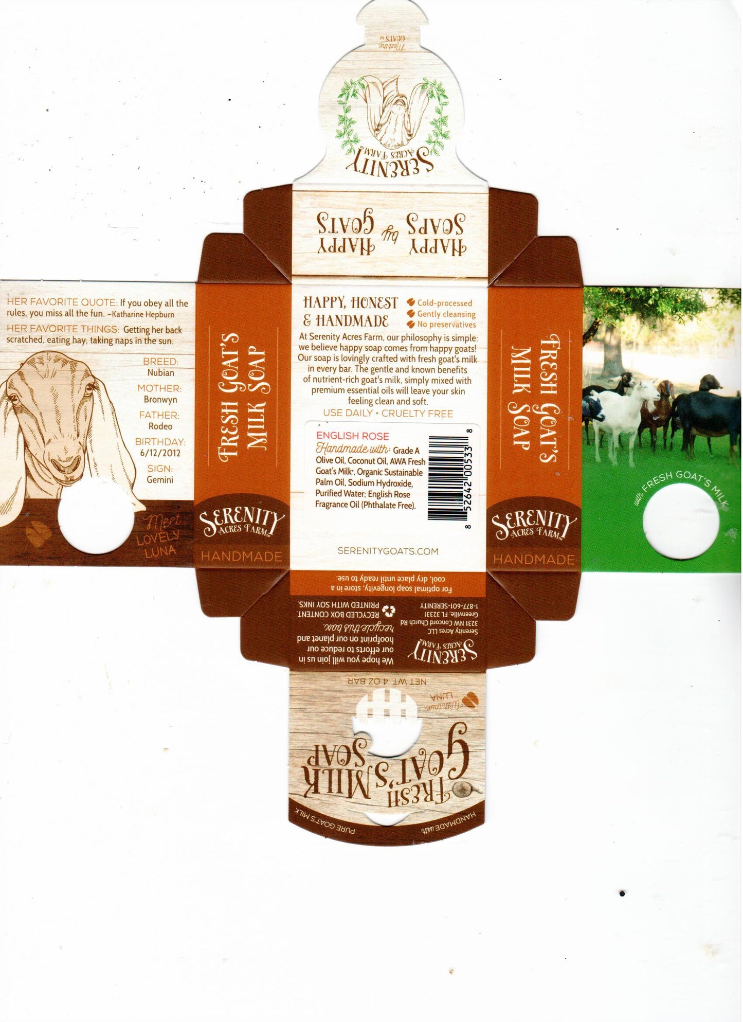 Goat's Milk Soap โ English Rose