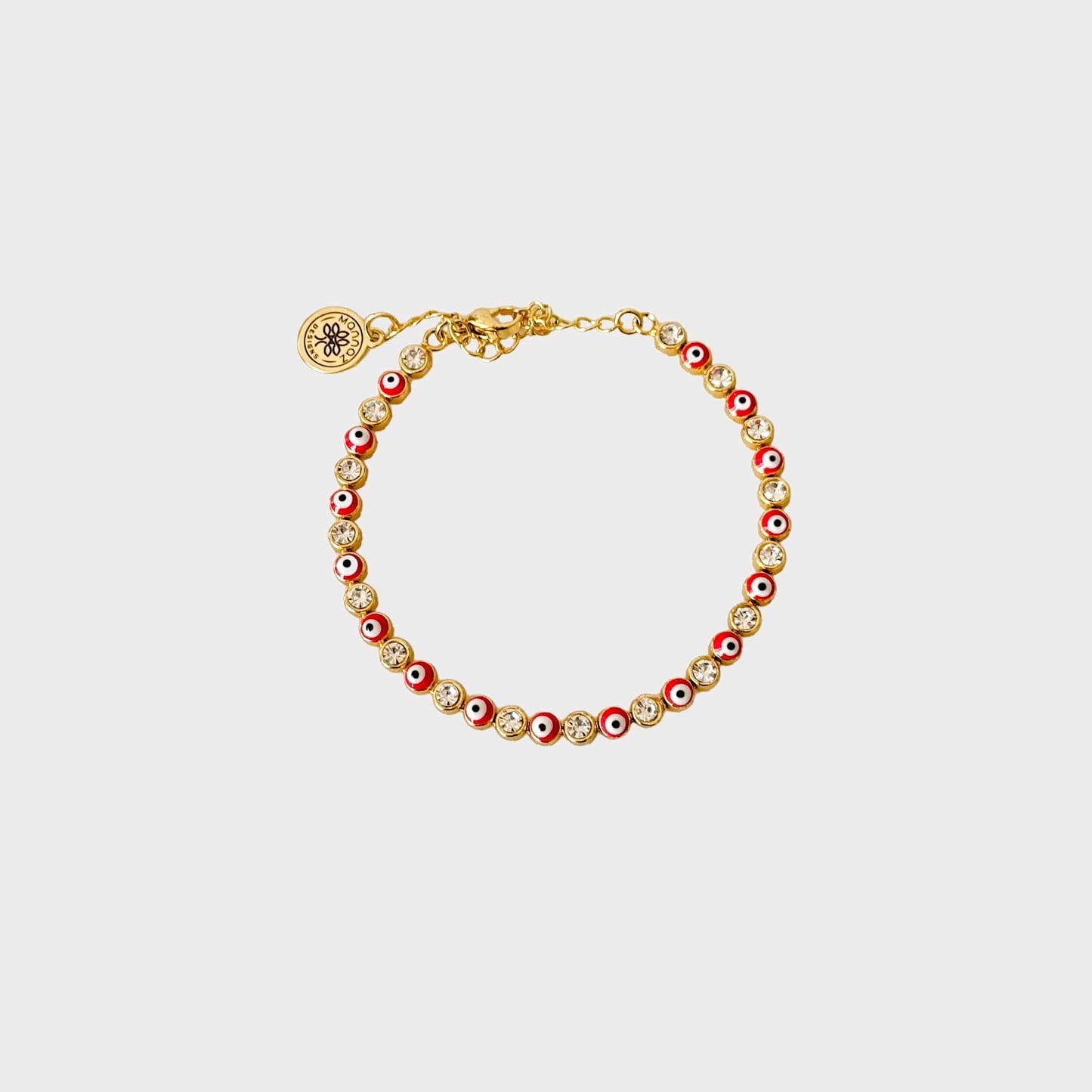 Evil Eye Tennis Bracelets Zirconia-Gold