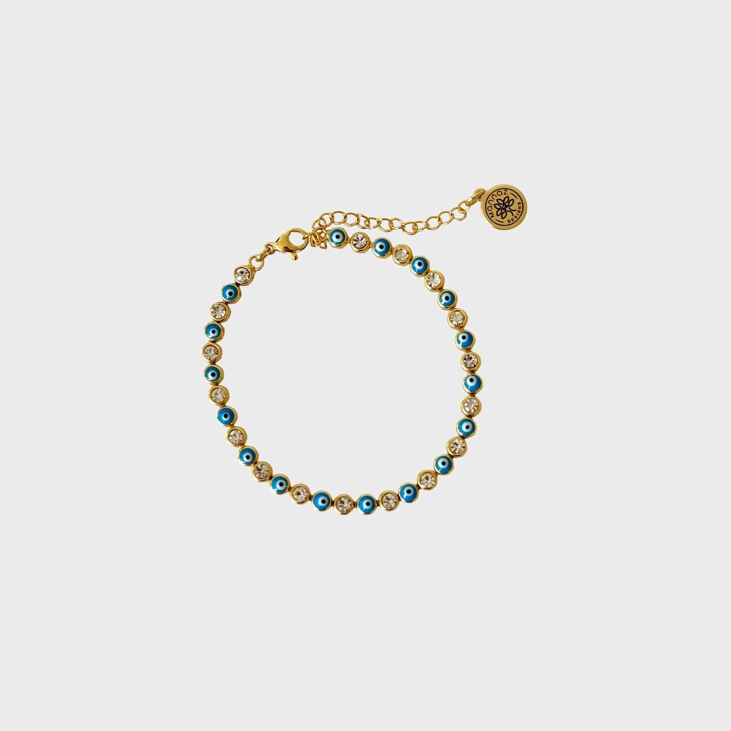 Evil Eye Tennis Bracelets Zirconia-Gold