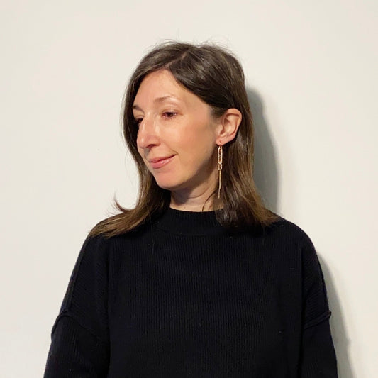 Abstract Earrings in Daisy