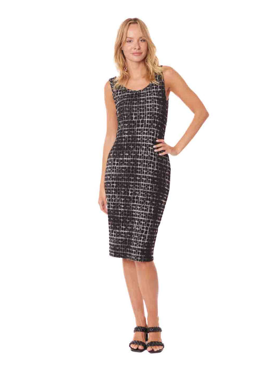 Tianello "Odessa" French Jacquard Knit "Heidi" Tank Dress XS,S,M