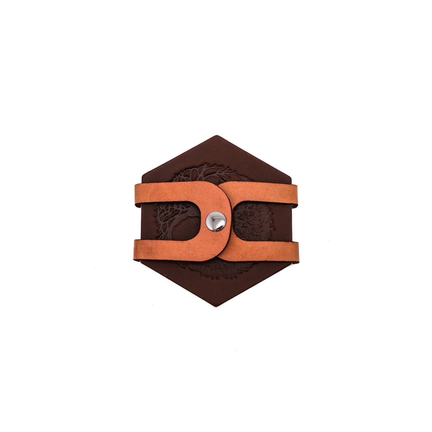 Leather Hexagon Coaster Set All for American