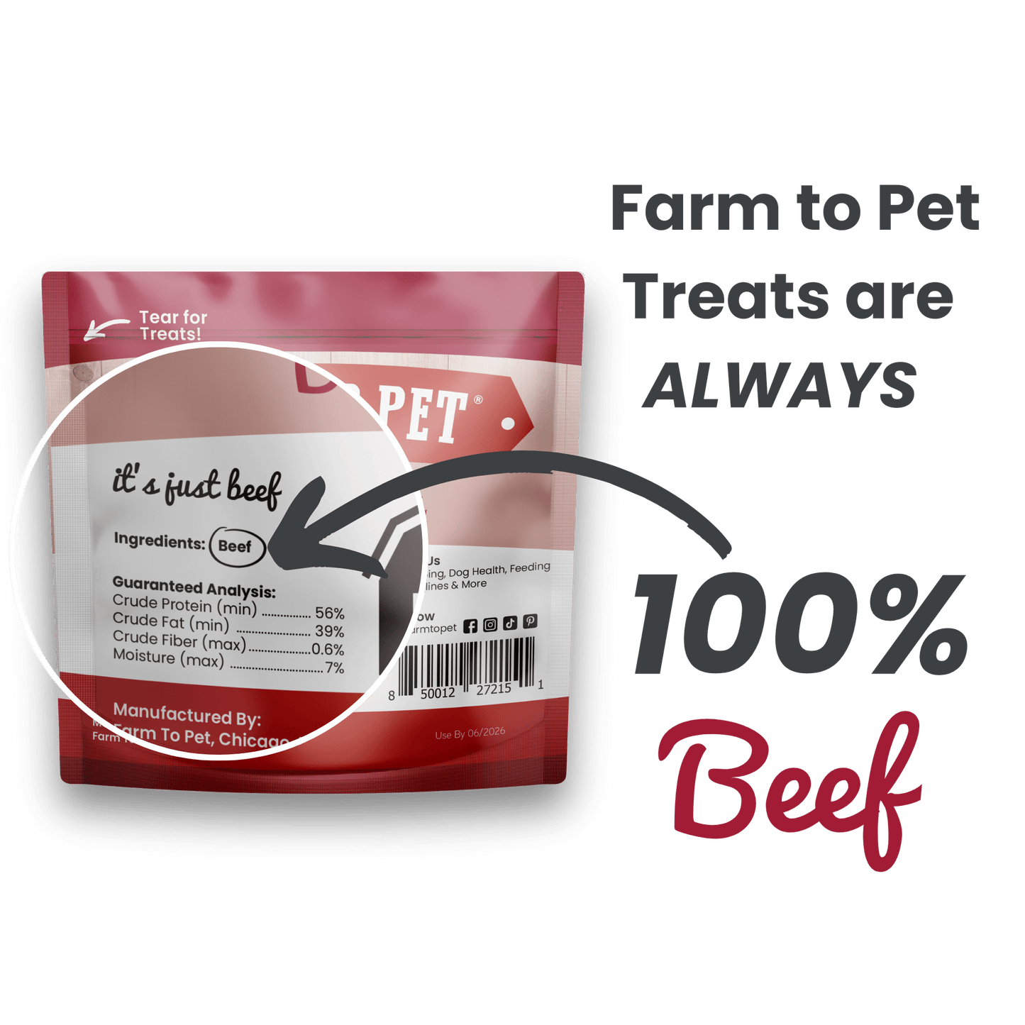 Beef Chips Snack Pack Bundles | Dog Treats for Training & Travel