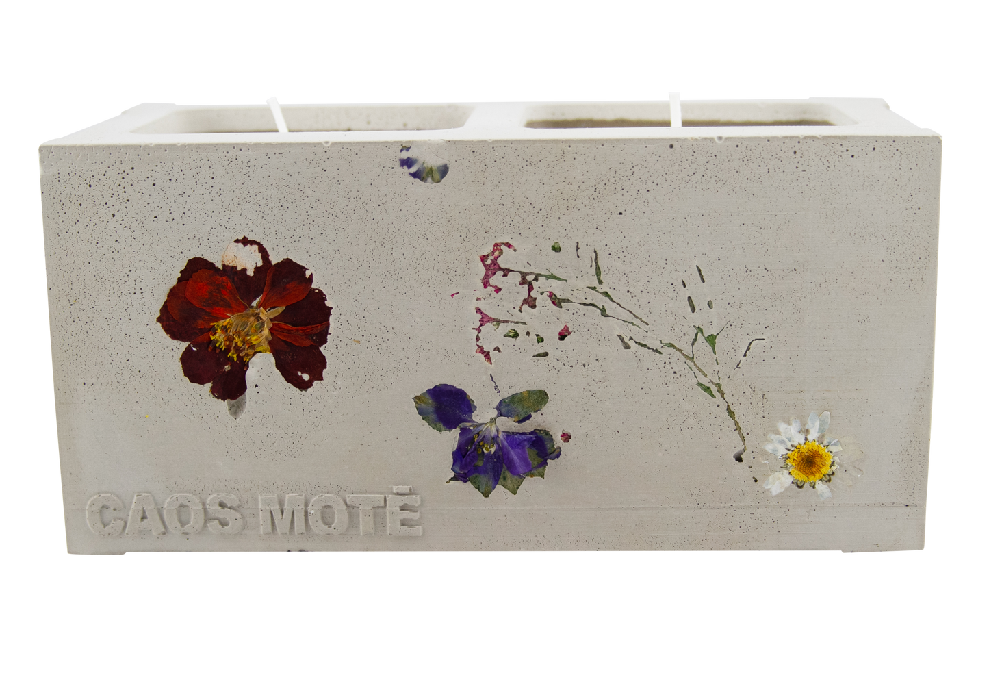 Flora Mini Cinderblock Candle