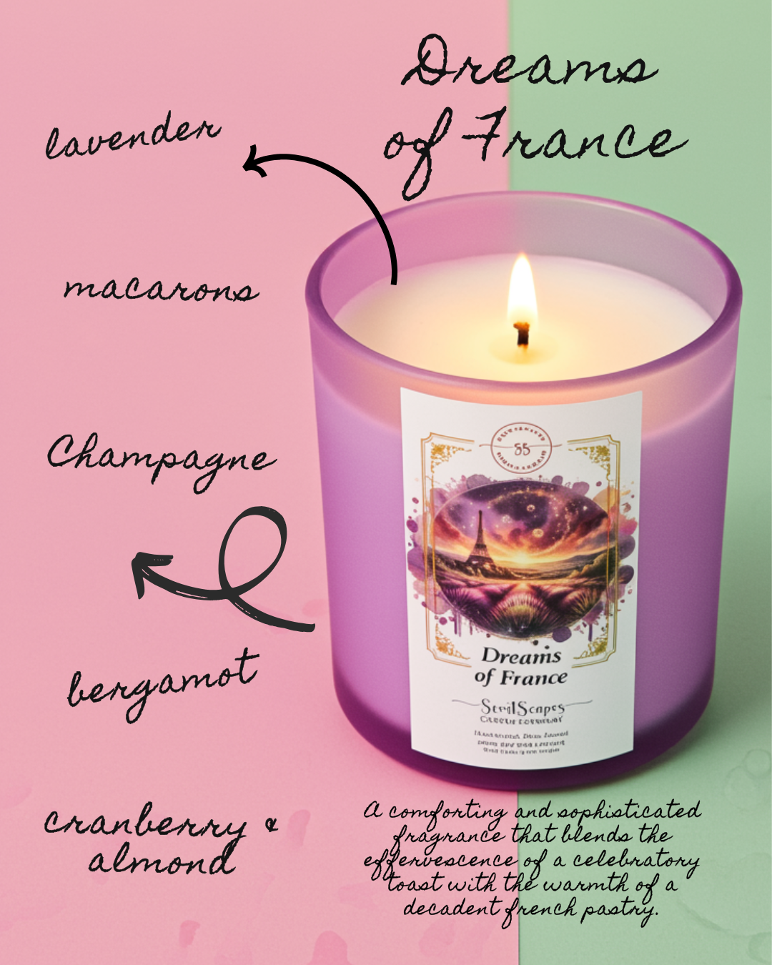 Dreams of France | Scented Soy Wax Candle
