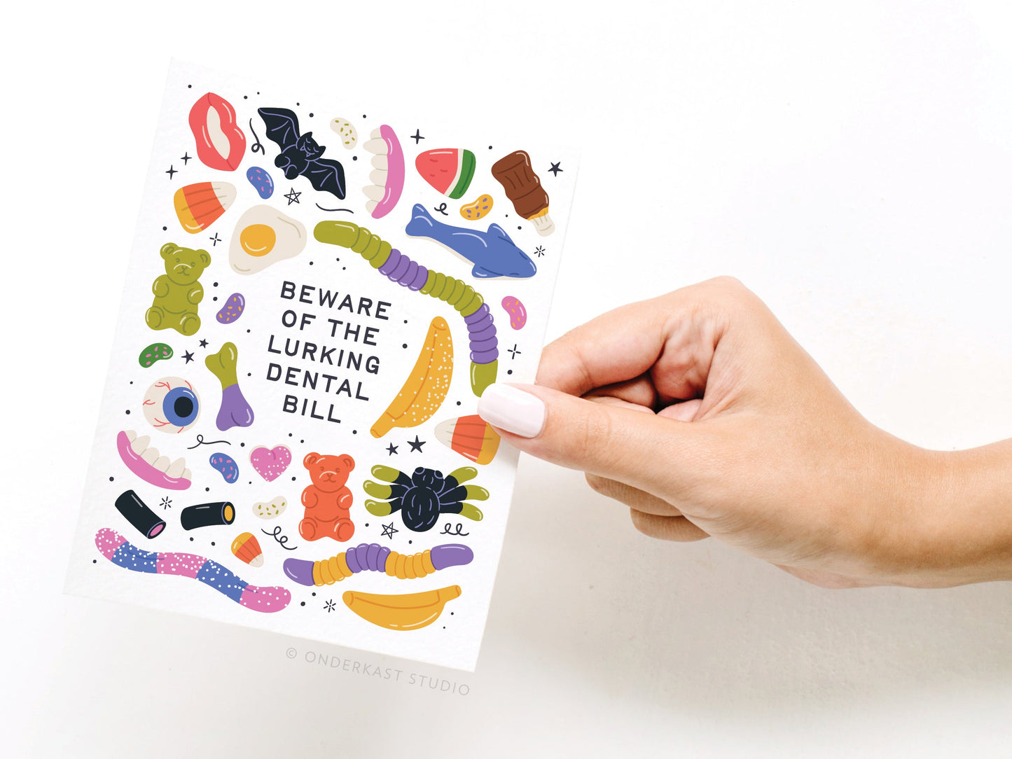Beware of the Lurking Dental Bill Greeting Card