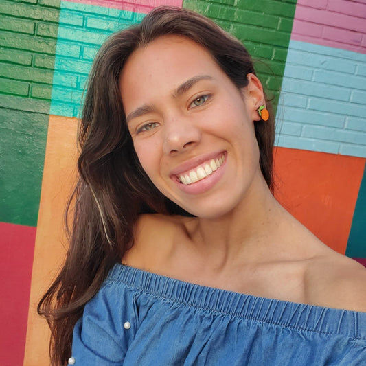 Tangerine Stud Earrings