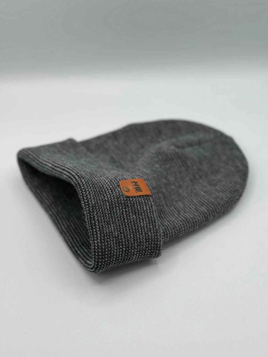 HAAKWEAR Classic Fusion Cuffed Beanie - Black / Gray, Made in USA