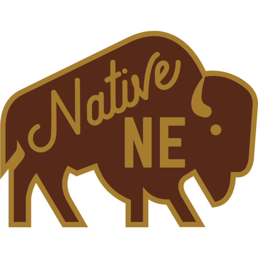 Bison Native NE Weather Resistant Sticker | 3.5" x 2.67" | HEARTlandia