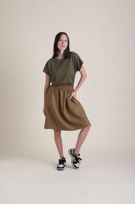 Afternoon Skirt (Upadated) in Tea