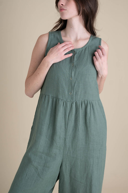 Backyard Jumpsuit in Agave