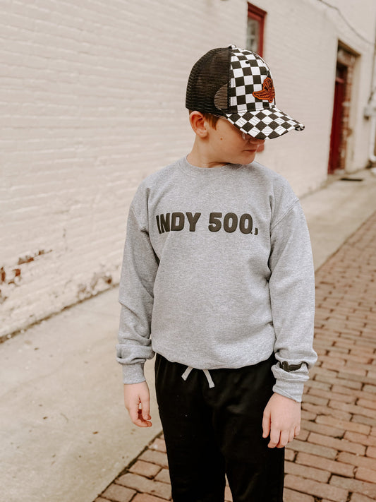 Indy 500 Puff Ink Shirt with Sleeve Detail - Kids