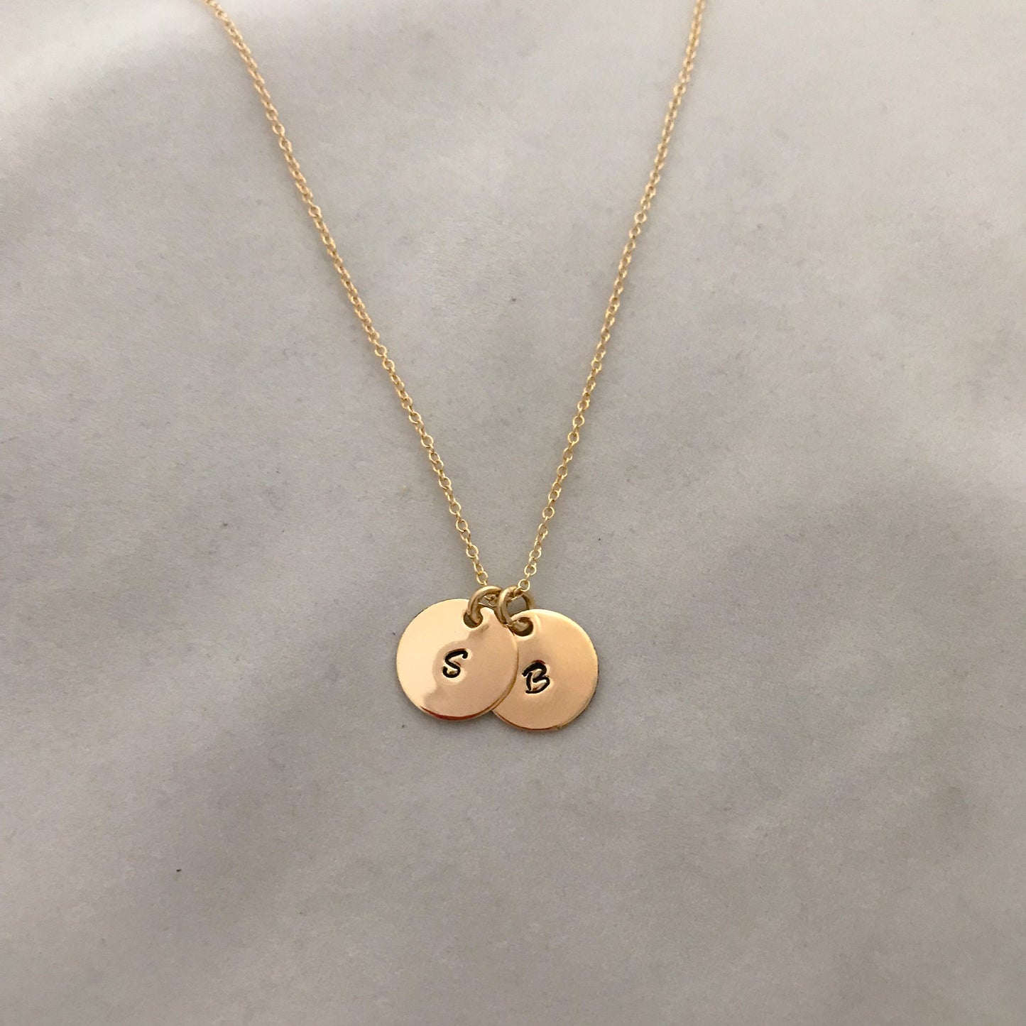 Initial Coin Necklace