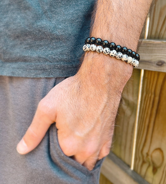 Gemstone Beaded Stretch Bracelets