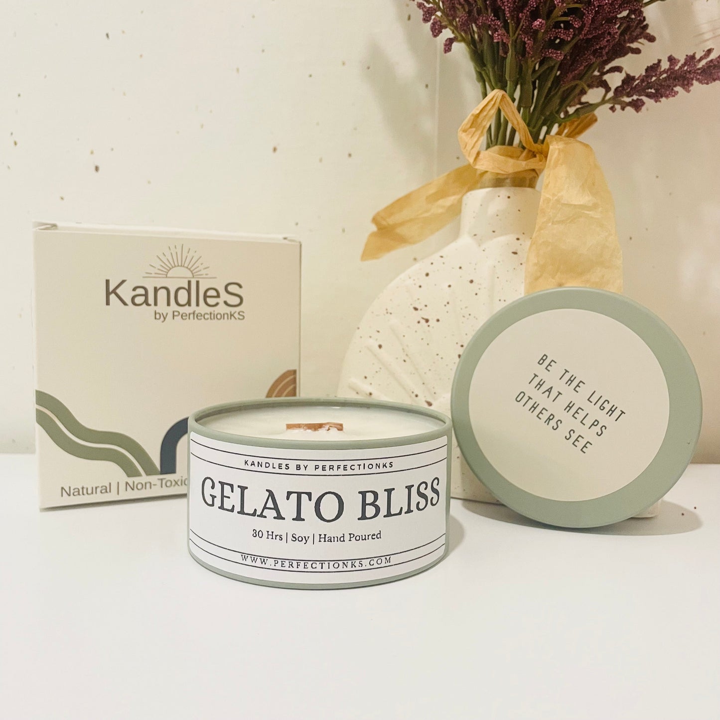 Gelato Bliss Luxury Candle - Sweet Indulgence for Your Senses