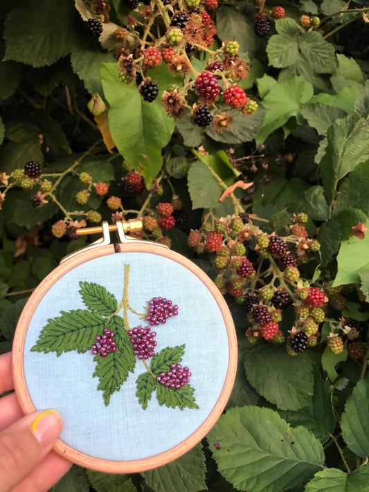 Beaded Berries - Botanical Embroidery Kit for Intermediate Stitchers