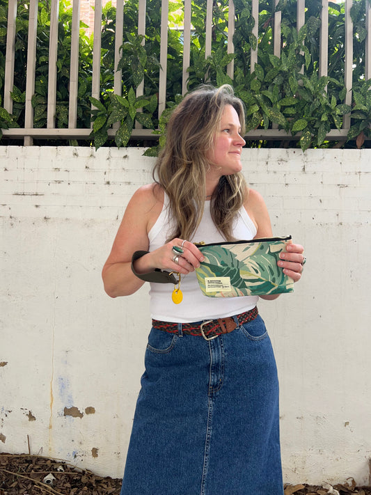 Lucy Wristlet | Abstract Foliage