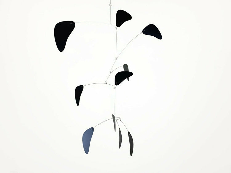 Black Mobile Large Modern Kinetic Sculpture Rang Style