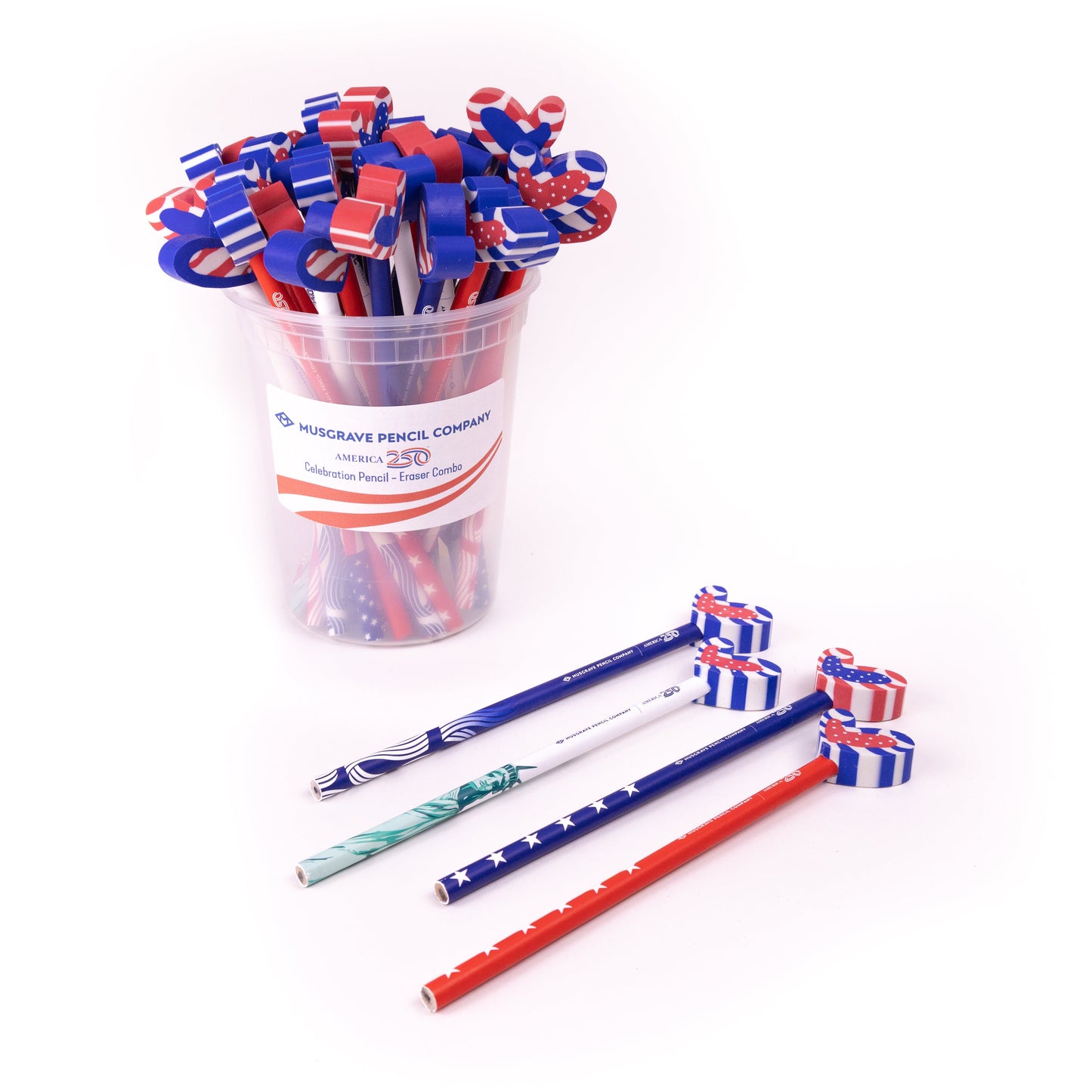 America250™ Celebration Red, White, and Blue with Toppers