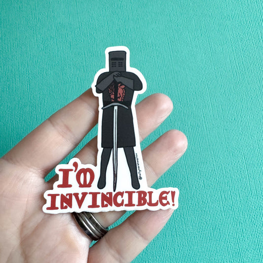 I'm Invincible! Black Knight Sticker