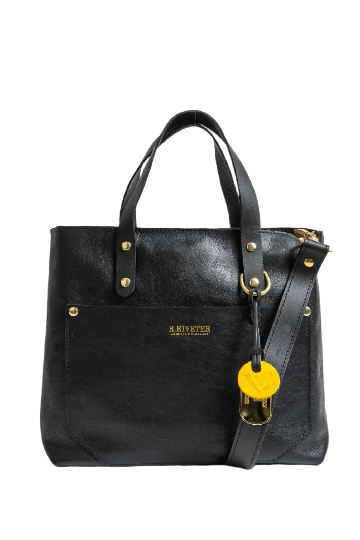 Marcy Satchel | Black Leather