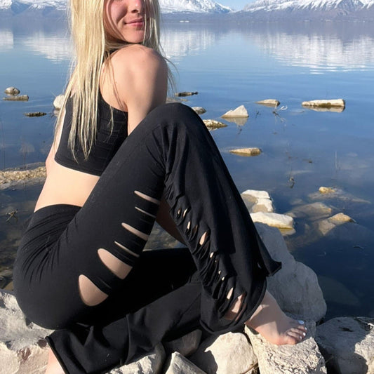 Jimi Laser Long Bell Bottom *Waitlist