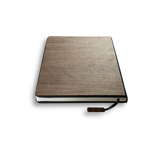 World Map in Black Walnut - Journal / Planner / Notebook