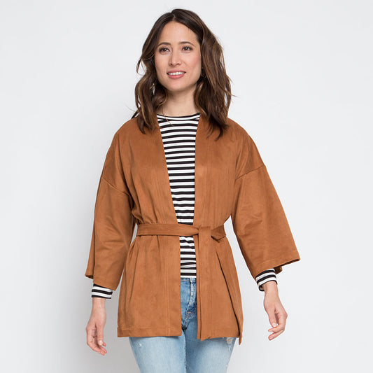 Kimono Jacket - Vegan Suede
