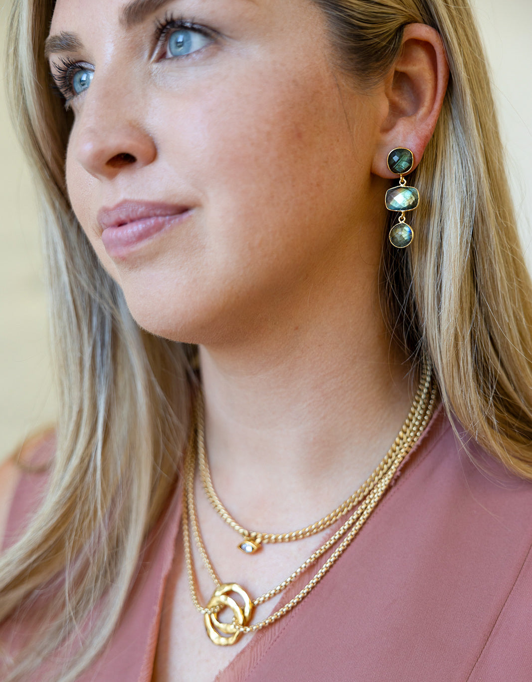 Labradorite Dangle Earrings