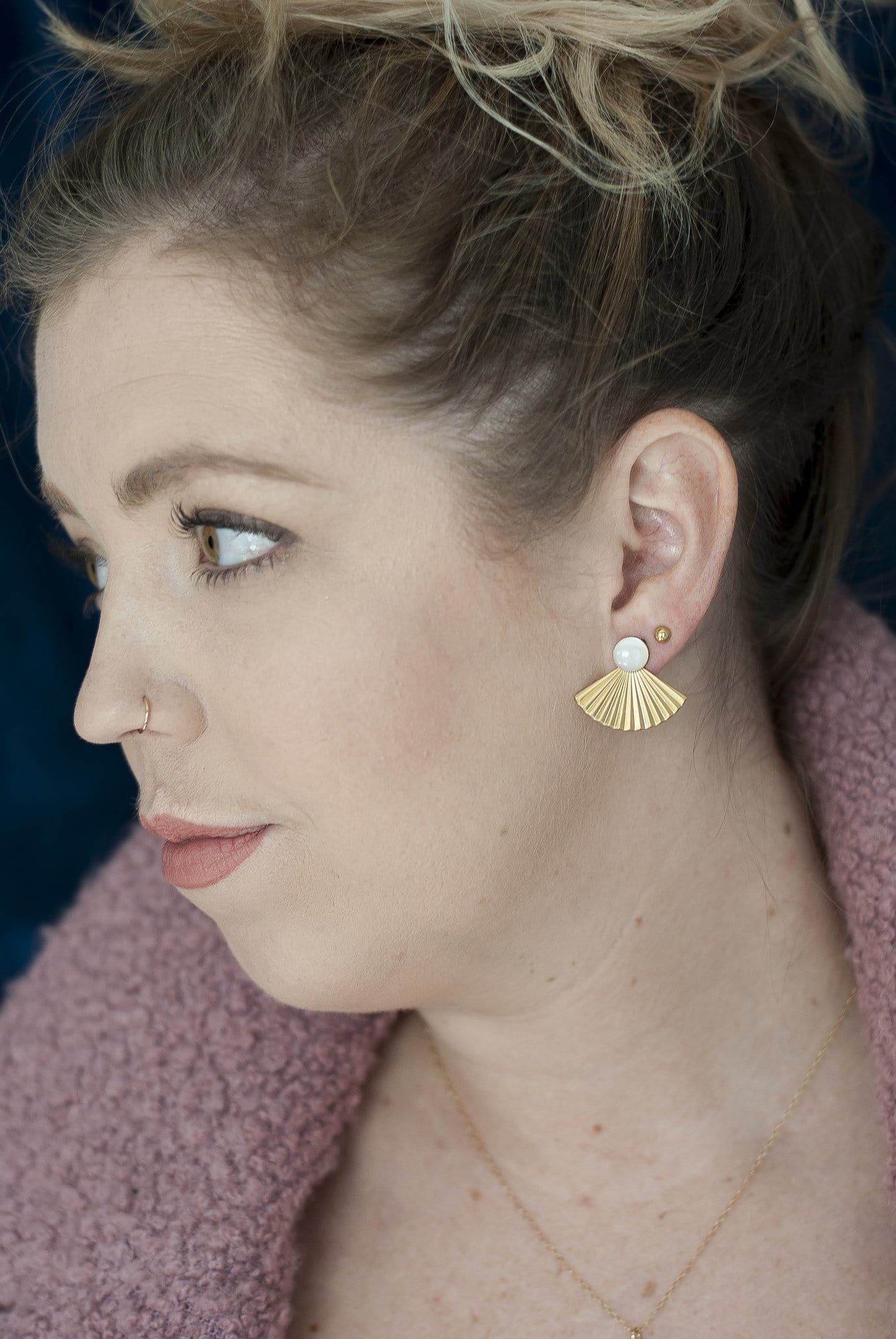 Pleat Jackets with Mother of Pearl Studs