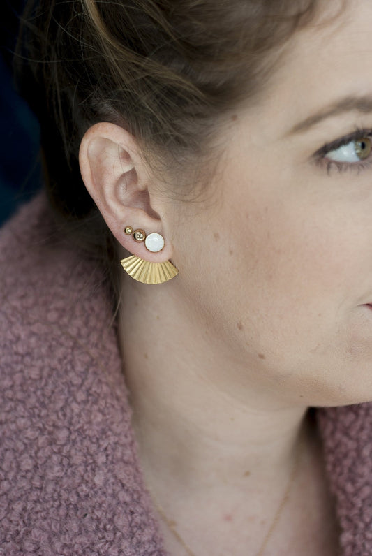 XL Mother of Pearl Studs