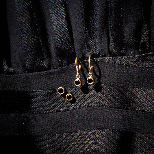 Black Onyx Stud Earrings