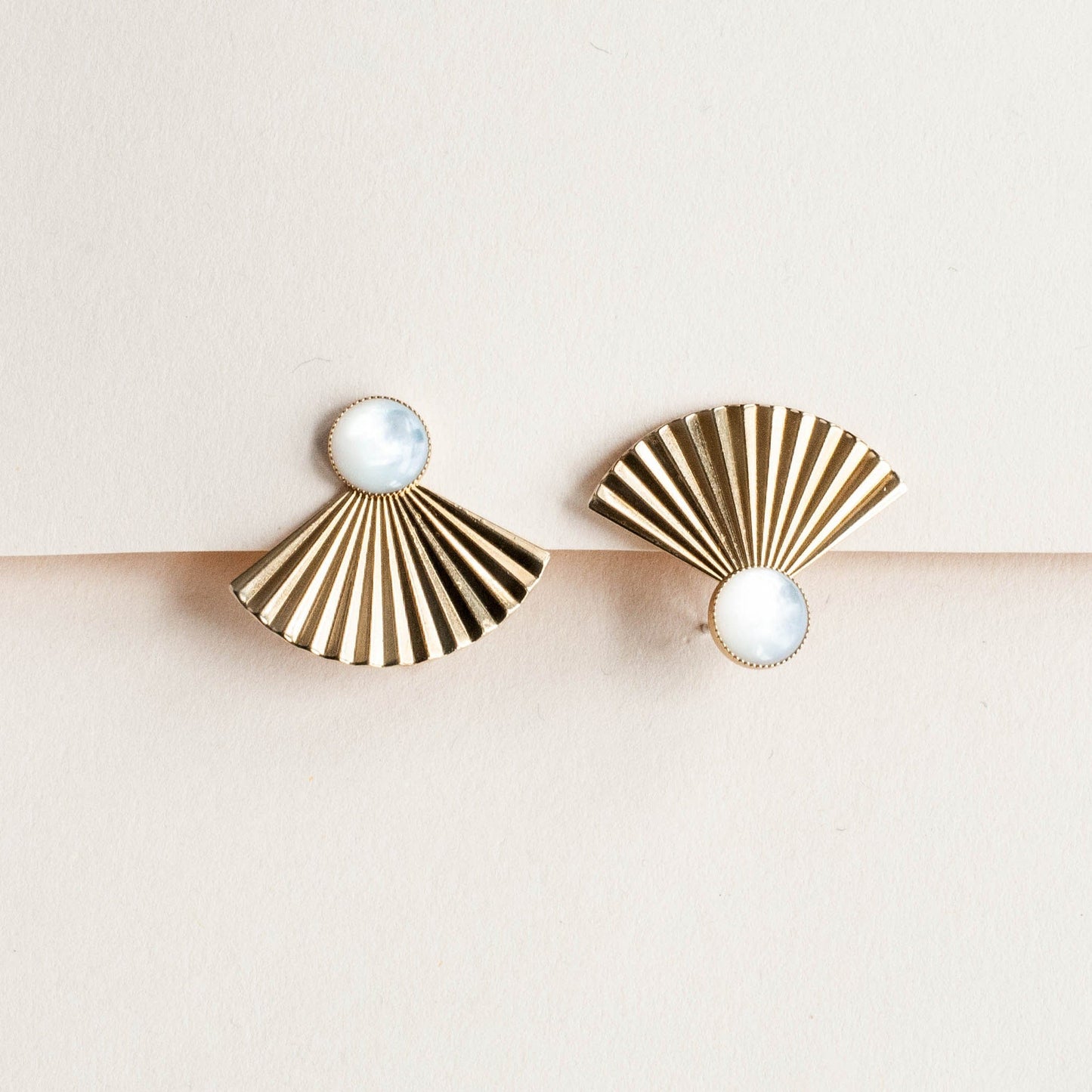 Pleat Jackets with Mother of Pearl Studs