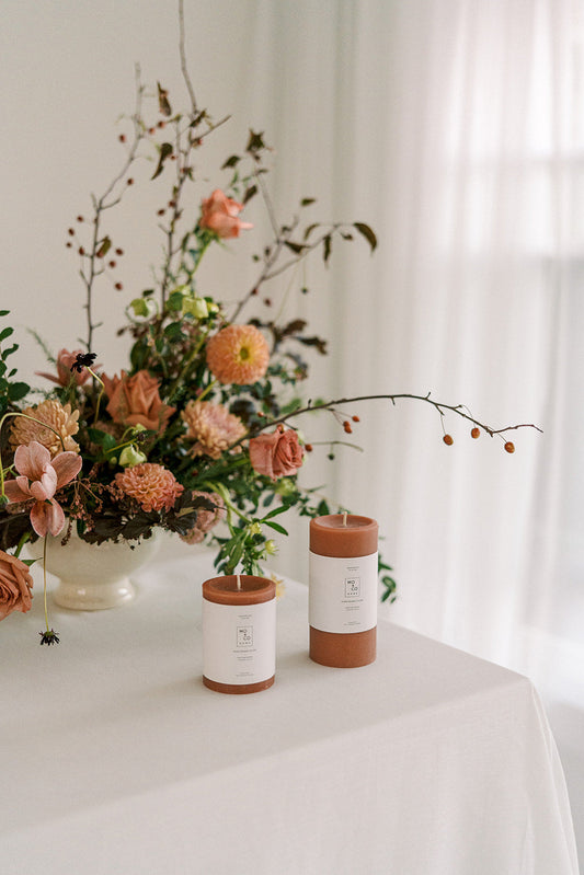 Terra Cotta | Beeswax Pillar Candle