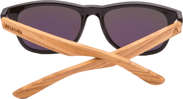 Real Zebra Wood Wanderer Sunglasses by WUDN