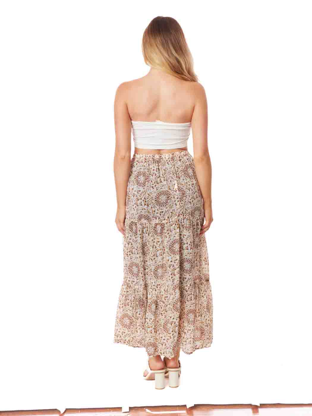 Tianello Sueded CUPRO "Medallion" "Chimayo" Skirt XS,S,L,XL