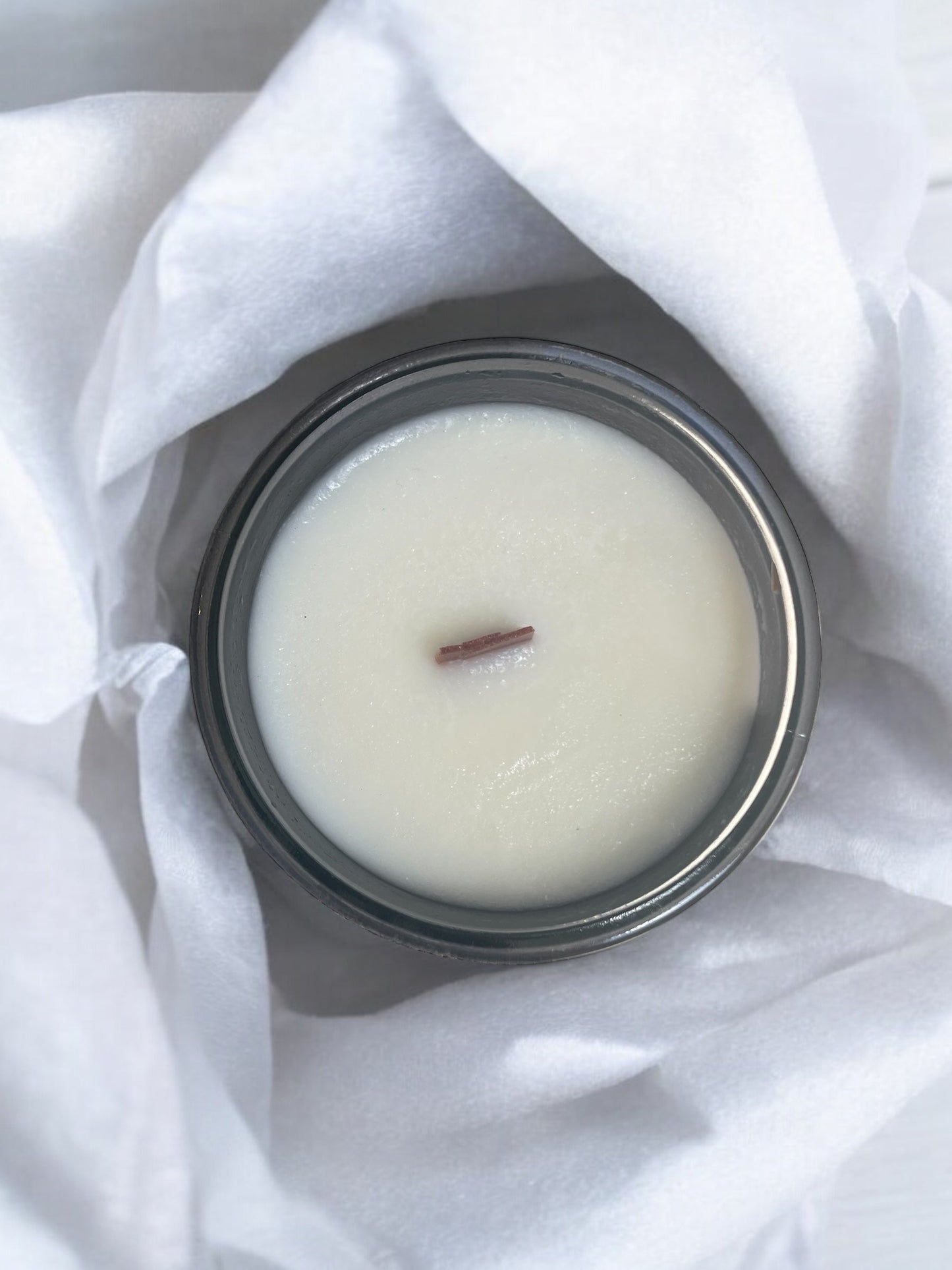 Shared Trauma Candles - Capitalism - 13 Oz Crackling Wood Wick - Tulips & Gardenia