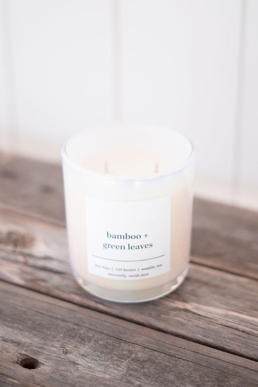 Bamboo & Green Leaves