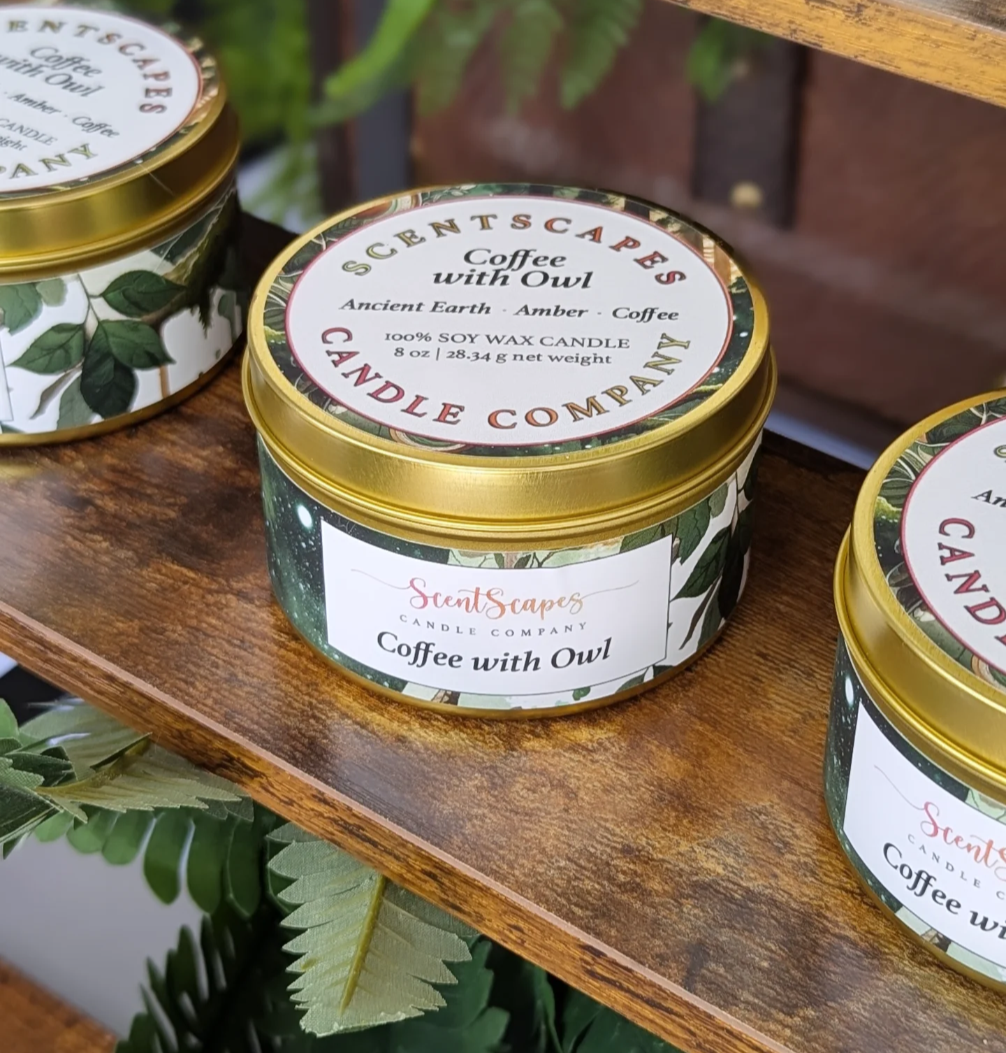 Coffee with Owl | Scented Soy Wax Candle