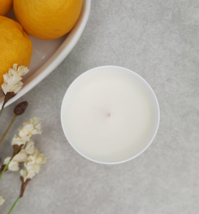 Sugared Lemons 8 oz Frosted Candle