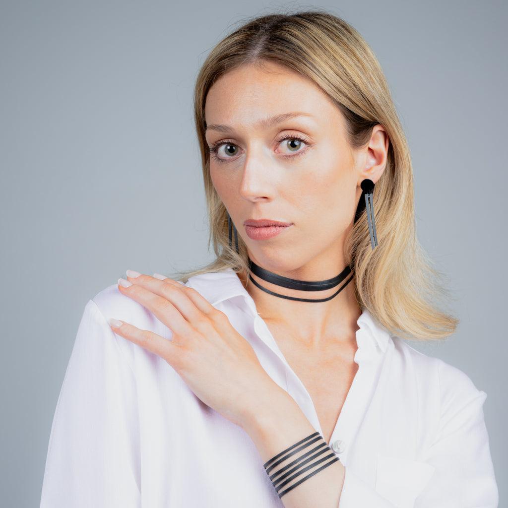 Ribbon+Stripe Choker