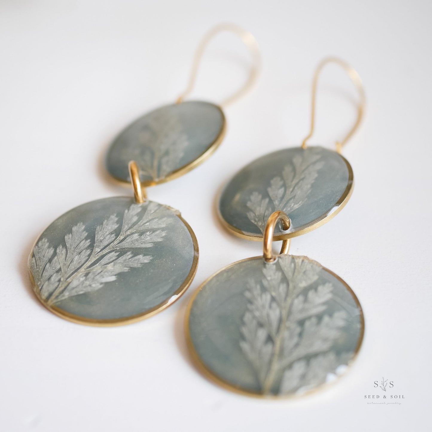 Emerald Fern Boho Babe Earrings
