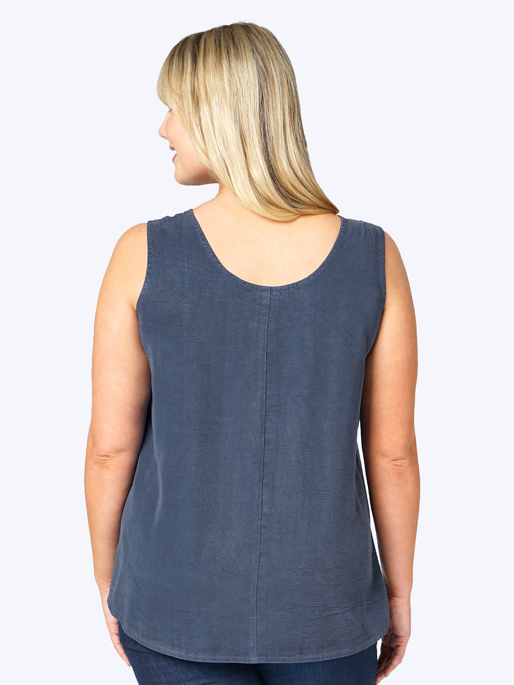 Tianello Plus Sized TENCEL™ "Long" Tank