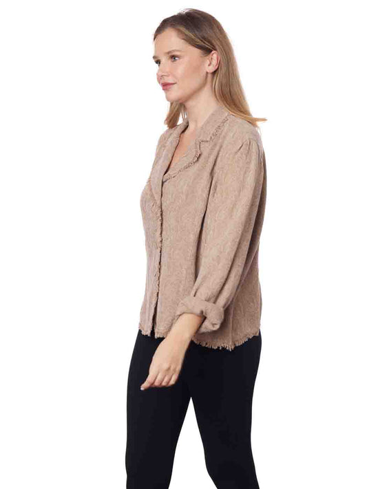 Tianello TENCEL™ "Rose" Jacquard "Penelope" Blouse / Jacket XL