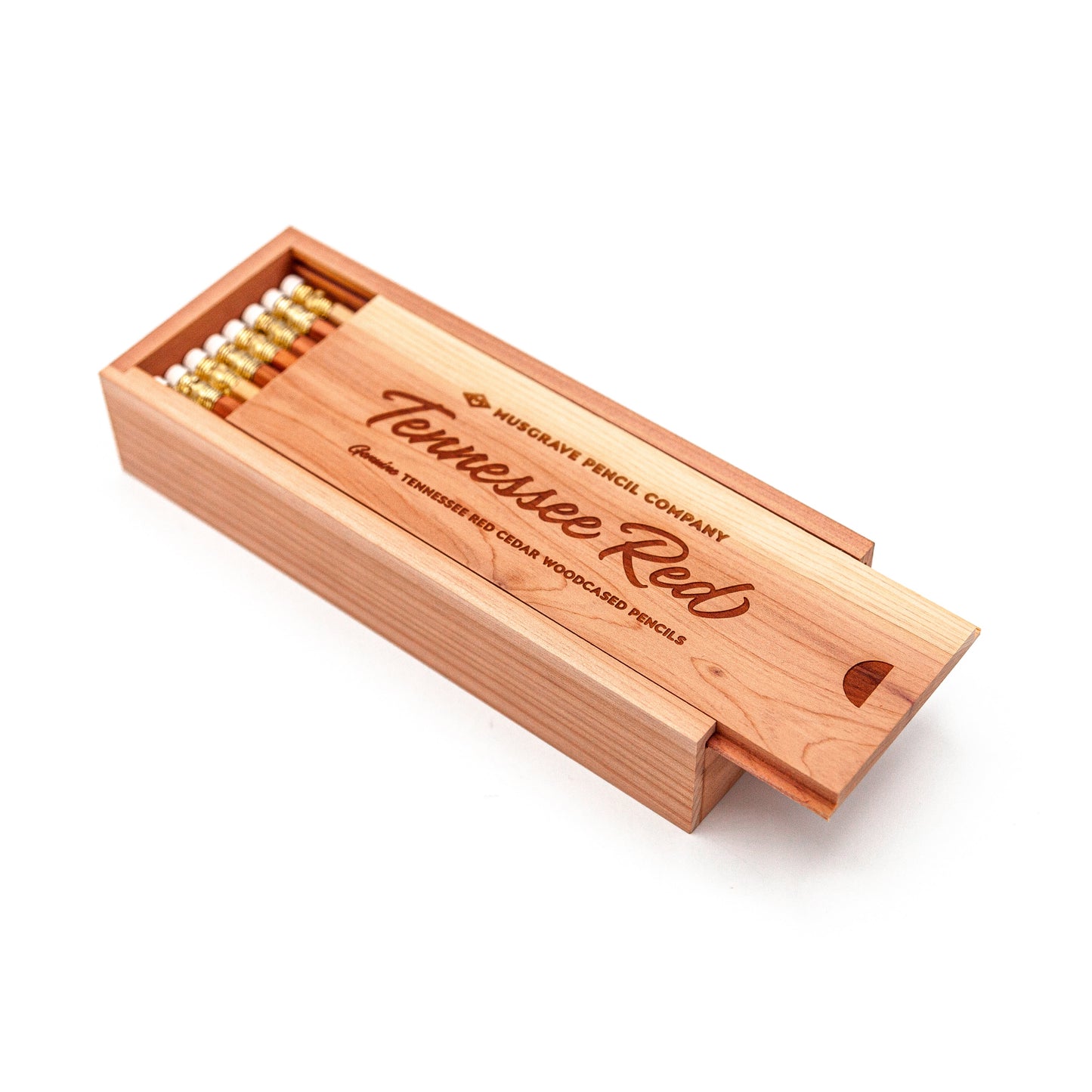 24-pack Tennessee Red™ Pencil — Cedar Box Set with Tennessee Red Logo