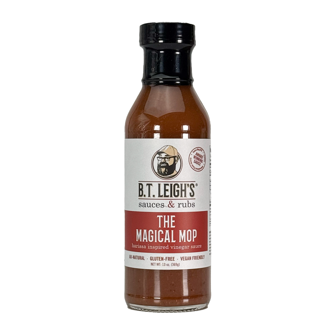 The Magical Mop - Harissa Inspired Carolina Vinegar Sauce - 13 oz Bottle