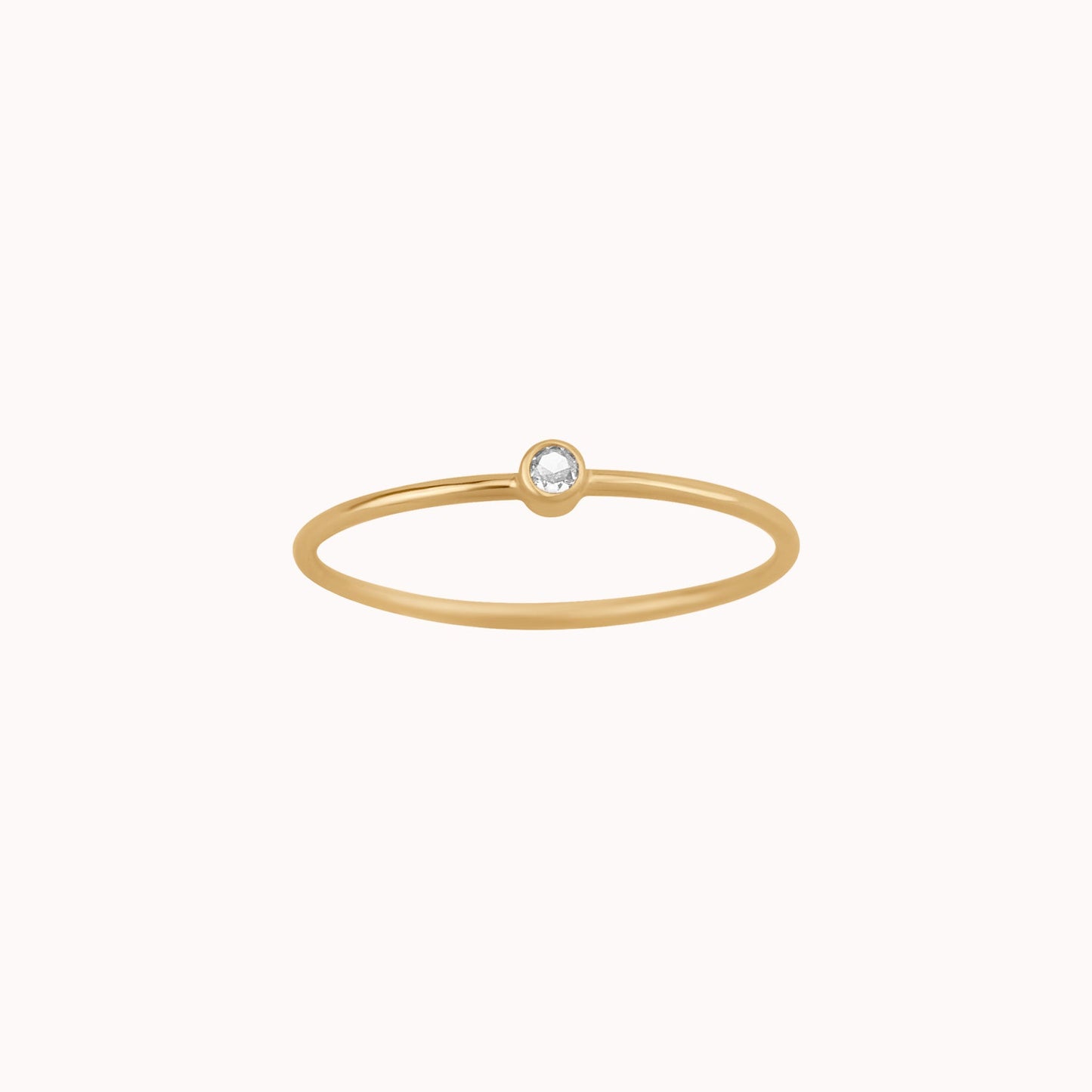 Tiny April Birthstone Ring β Diamond